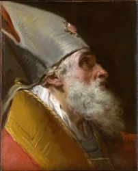 Kopf eines Bischofs